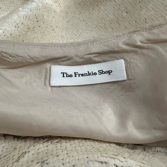 The Frankie Shop - Gloria One-shoulder Sequined Tulle Mini Dress L - Picture 7 of 10